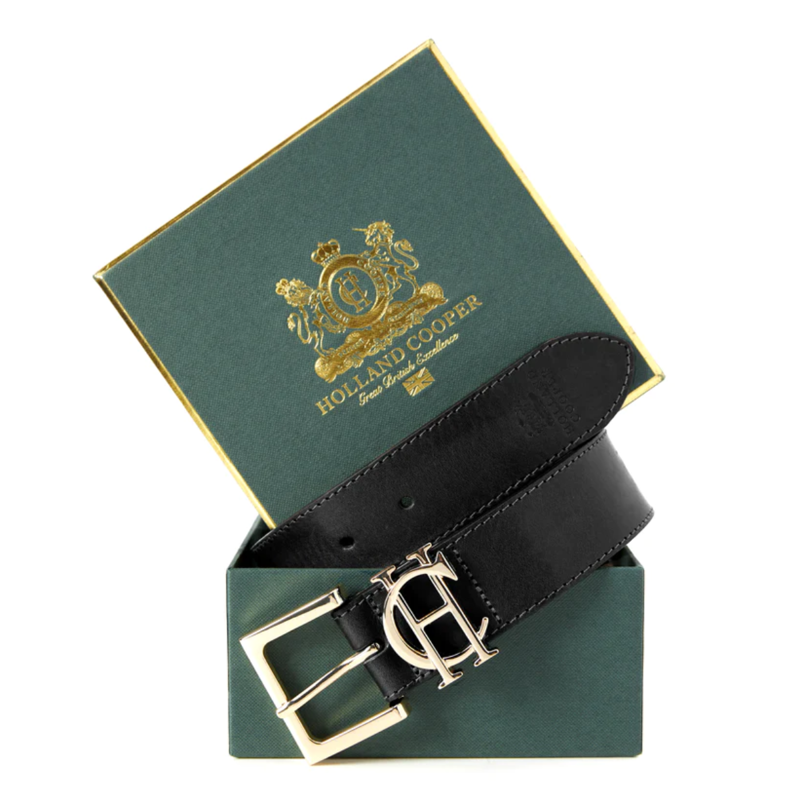 Holland Cooper HC Classic Logo Belt - Black-1